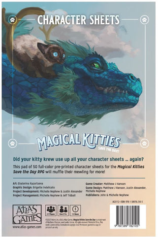 Magical Kitties - Kitty Character Sheets