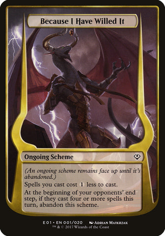 Because I Have Willed It [Archenemy: Nicol Bolas]