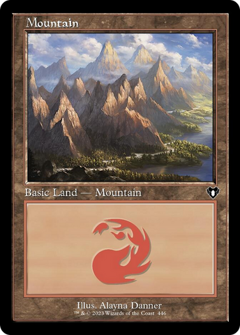 Mountain (446) (Retro) [Commander Masters]
