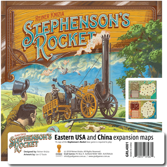 Stephenson's Rocket - Eastern USA and China Map