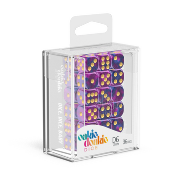 Oakie Doakie Dice D6 12 mm Gemi - Amethyst (36)