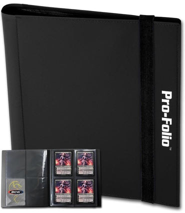 BCW Pro Folio Binder 4 Pocket Black