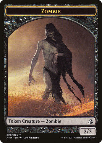Sunscourge Champion // Zombie Double-Sided Token [Hour of Devastation Tokens]