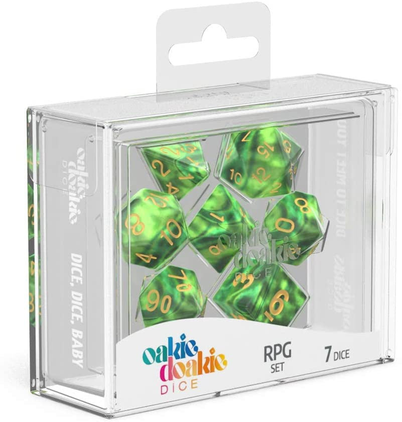 Oakie Doakie Dice RPG Set GemiDice - Jungle (7)