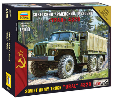 Zvezda 7417 1/100 Ural truck Plastic Model Kit