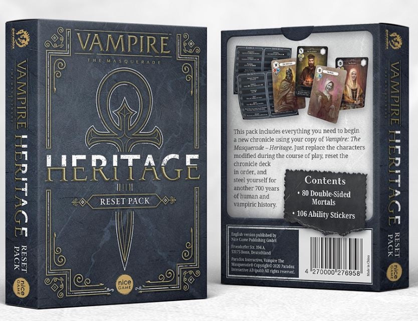 Vampire The Masquerade - Heritage Reset Pack