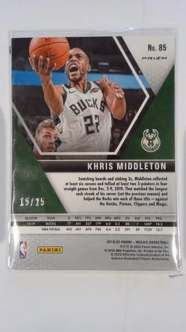 2019-20 MOSAIC KRIS MIDDLETON PRIZIM WHITE #85 15/25