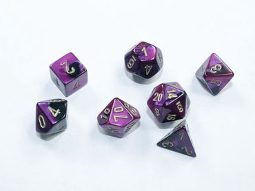 Chessex Gemini Mini Black-Purple/Gold 7-Die Set