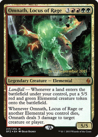 Omnath, Locus of Rage [Battle for Zendikar Promos]