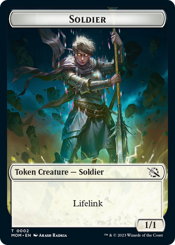 Soldier // Knight Double-Sided Token [March of the Machine Tokens]