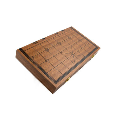 LPG Wooden Chinese Chess Set - 35 cm Foldable Board