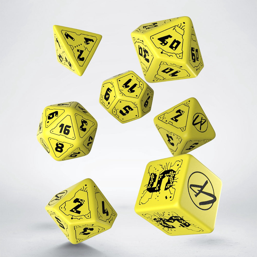 Q Workshop Cyberpunk Red Dice Set: Danger Zone Dice Set 7