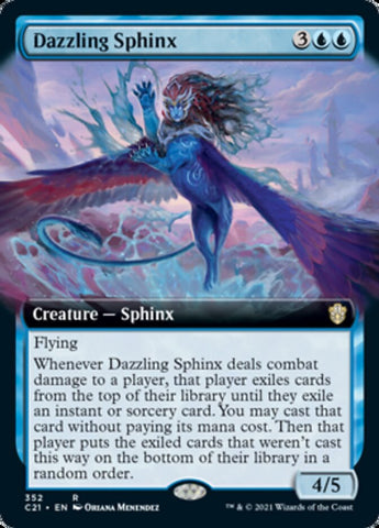 Dazzling Sphinx (Extended Art) [Commander 2021]