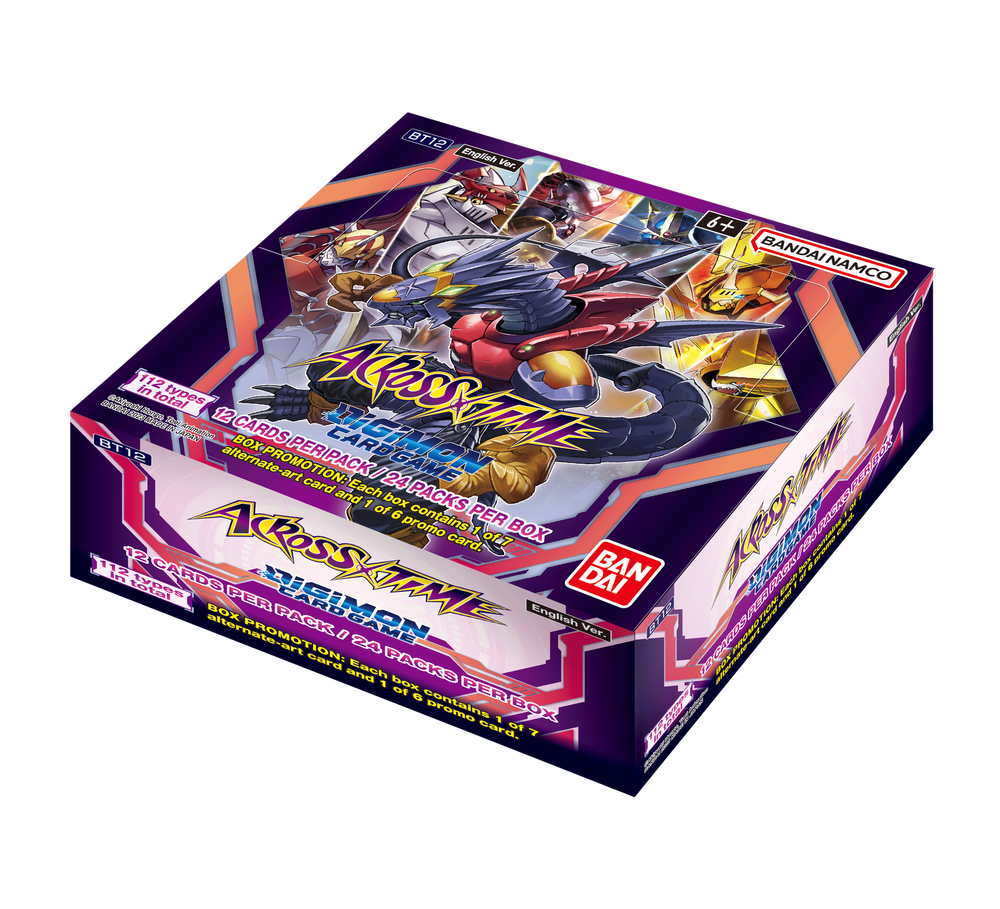 Digimon Card Game Across Time BT12 Booster Display
