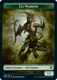 Elf Warrior // The Monarch Double-sided Token [Commander Legends]