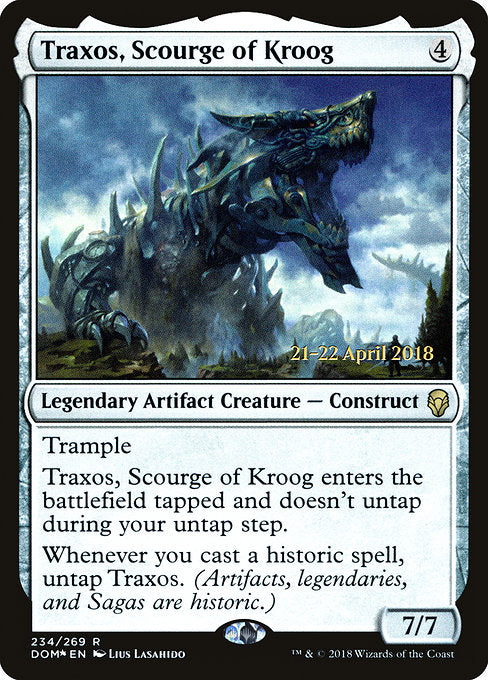 Traxos, Scourge of Kroog [Dominaria Promos]