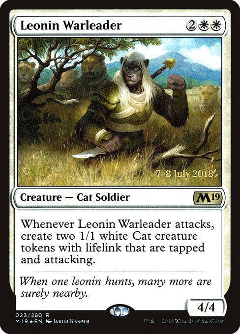 Leonin Warleader [Core Set 2019 Promos]