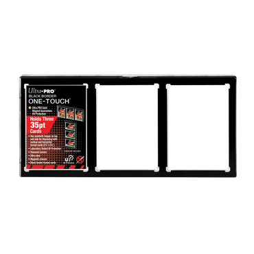 ULTRA PRO ONE TOUCH - 3-card Black Border Magnetic Closure
