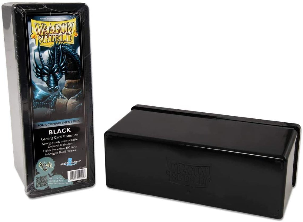 Storage Box - Dragon Shield - Four Compartments - Black