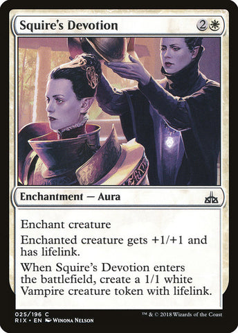 Squire's Devotion [Rivals of Ixalan]