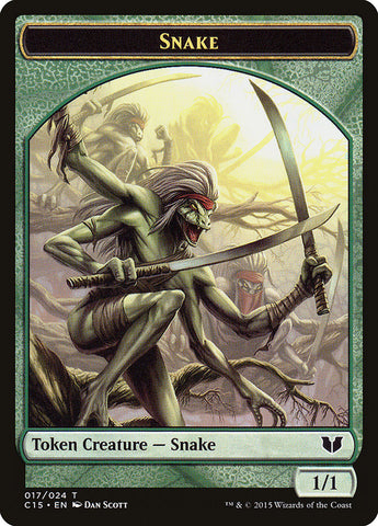 Snake Token (017/024) [Commander 2015 Tokens]