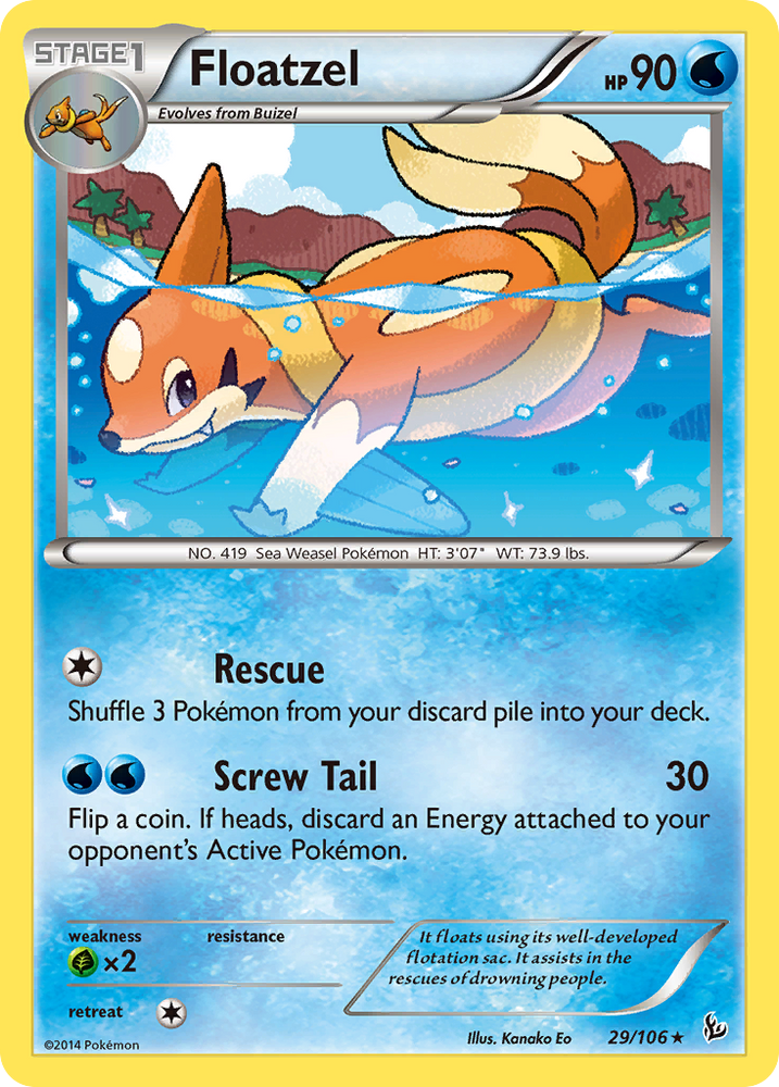 Floatzel (29/106) [XY: Flashfire]