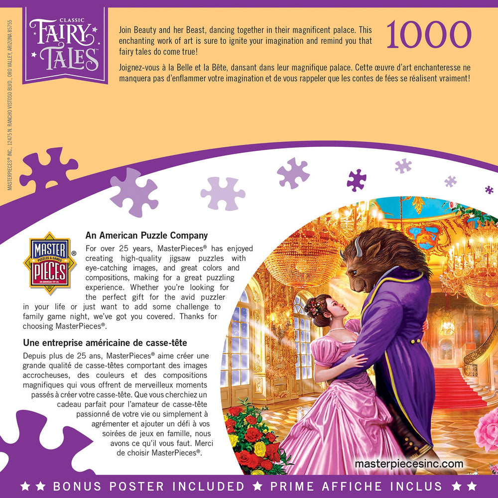 Masterpieces Puzzle Classic Fairy Tales Beauty and the Beast Puzzle 1,000 pieces