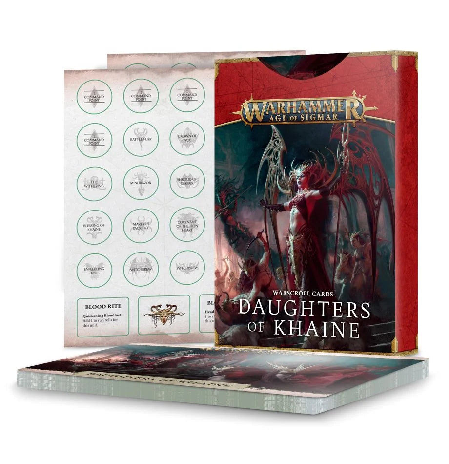 85-06 WARSCROLL CARDS: DAUGHTERS OF KHAINE