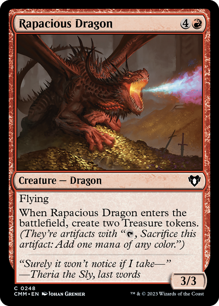 Rapacious Dragon [Commander Masters]