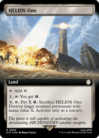 HELIOS One (Extended Art) (Surge Foil) [Fallout]