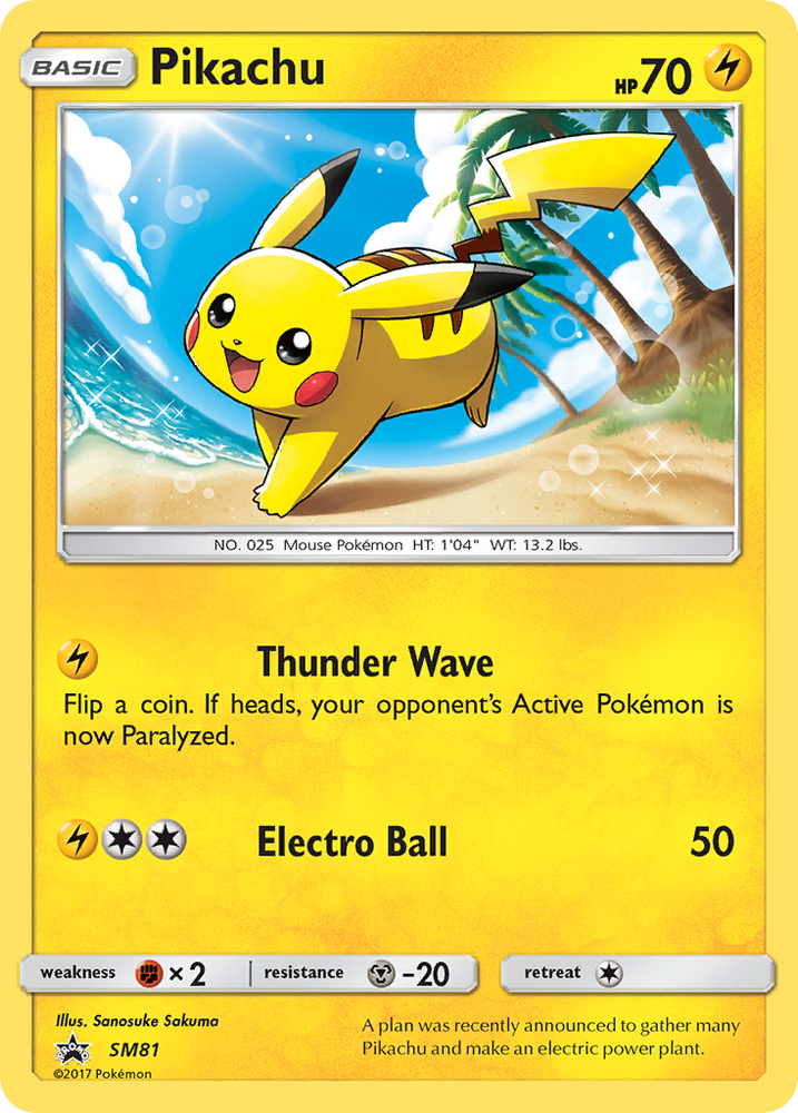 Pikachu (SM81) [Sun & Moon: Black Star Promos]