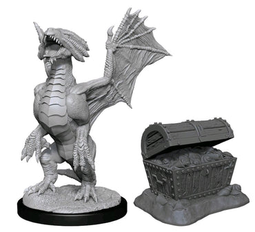 Dungeons & Dragons - Nolzur's Marvelous Unpainted Minis: Bronze Dragon Wyrmling & Treasure