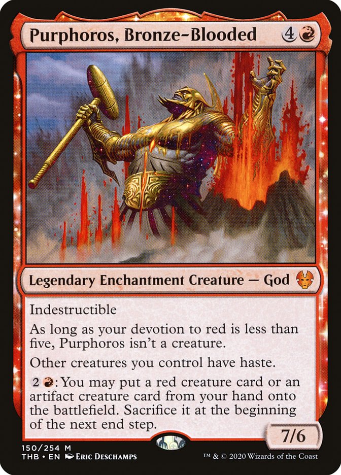purphoros mtg final fantasy Purphoros, Bronze-Blooded [Theros Beyond Death]