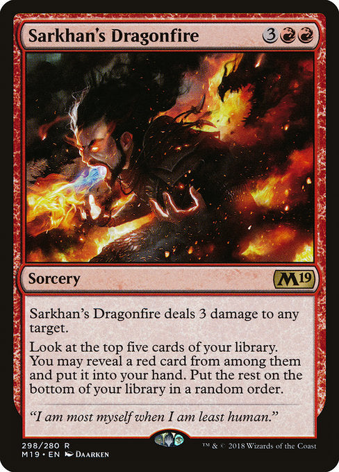 Sarkhan's Dragonfire [Core Set 2019]
