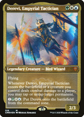 Derevi, Empyrial Tactician (Etched) [Commander Legends]