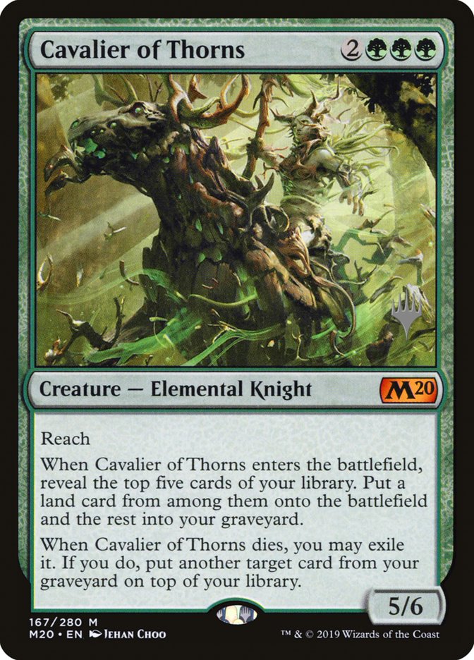 Cavalier of Thorns (Promo Pack) [Core Set 2020 Promos]