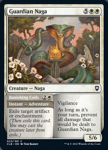 Guardian Naga // Banishing Coils [Commander Legends: Battle for Baldur's Gate]