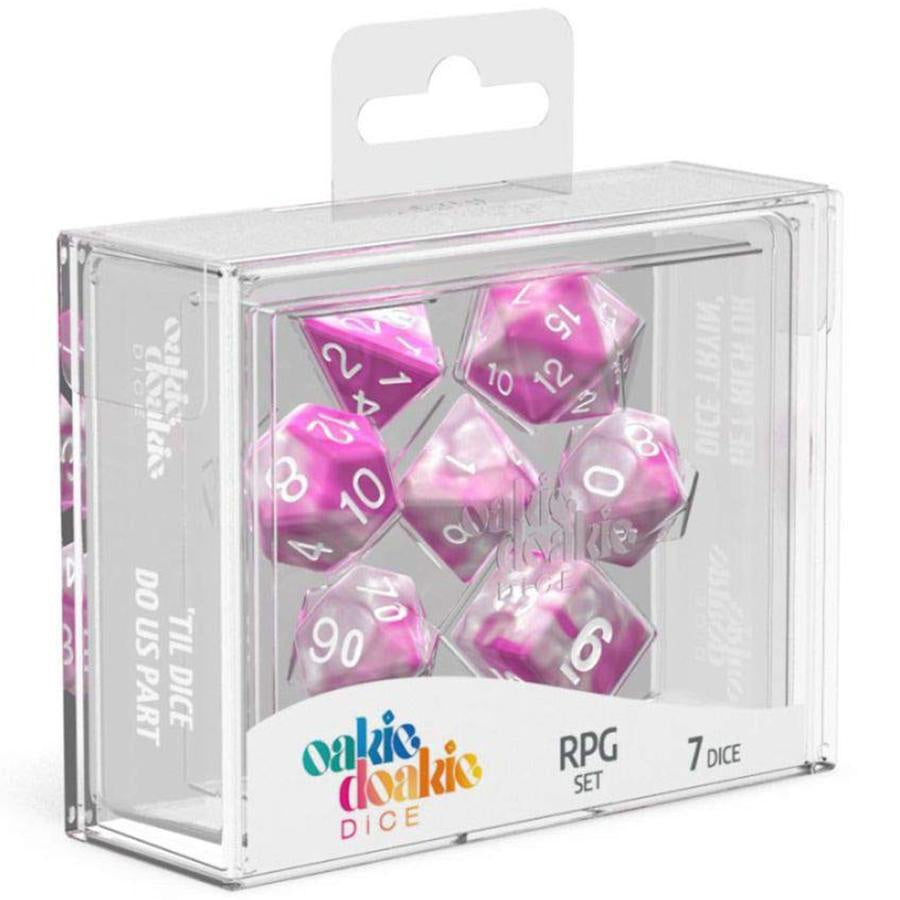 Oakie Doakie Dice RPG Set GemiDice - Magnolia (7)