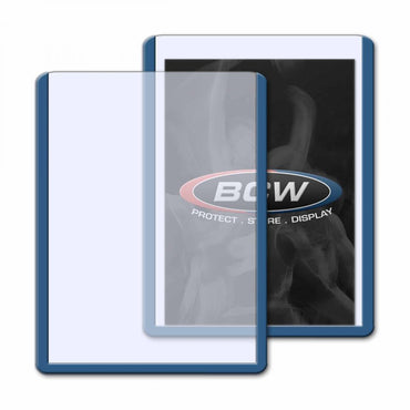 BCW Toploader Card Holder Border Blue (3" x 4") (25 Holders Per Pack)