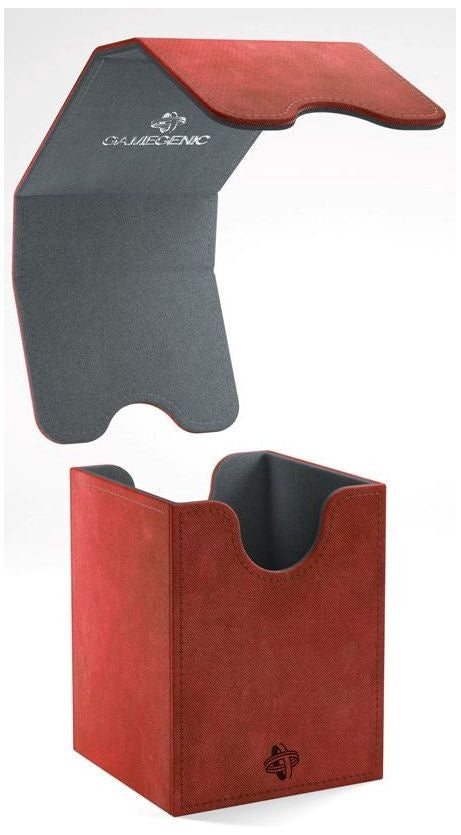 Gamegenic Squire Holds 100 Sleeves Convertible Deck Box Red