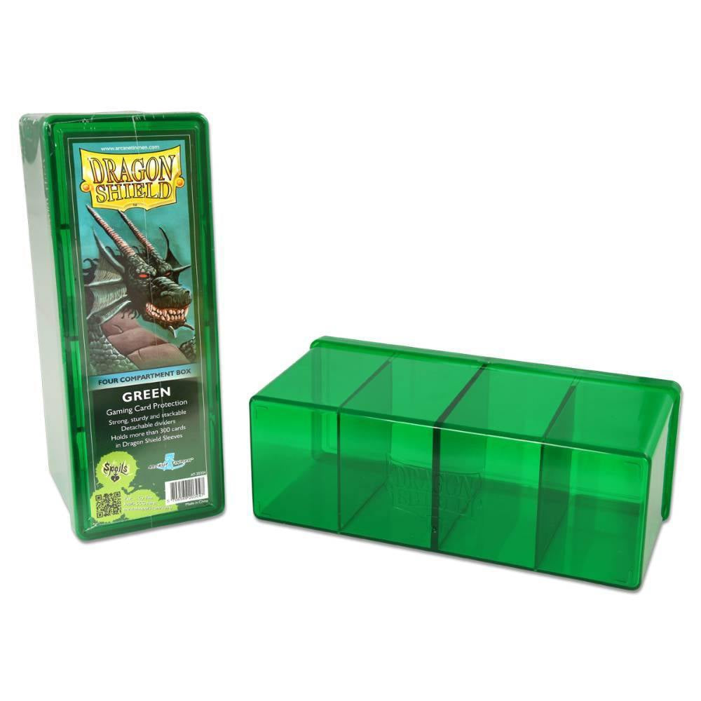 Storage Box - Dragon Shield - Four Compartments - Green