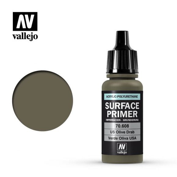 Vallejo Surface Primer US Olive Drab 17 ml