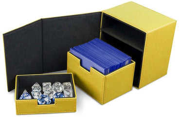 BCW Deck Vault Box LX Yellow (Holds 100 Cards)