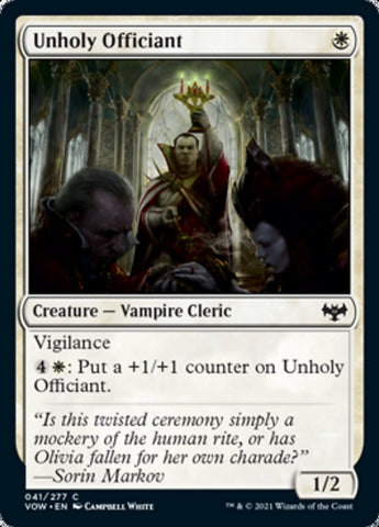 Unholy Officiant [Innistrad: Crimson Vow]