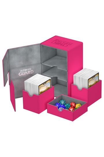 Ultimate Guard Twin Flip´n´Tray Deck Case 160+ Standard Size XenoSkin Pink Deck Box