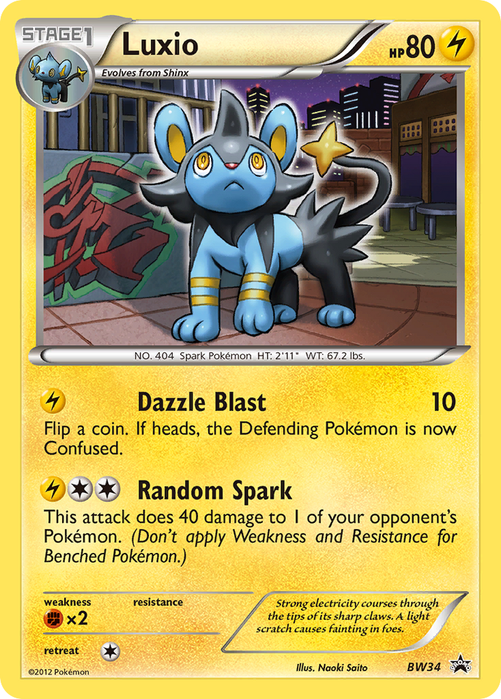 Luxio (BW34) [Black & White: Black Star Promos]