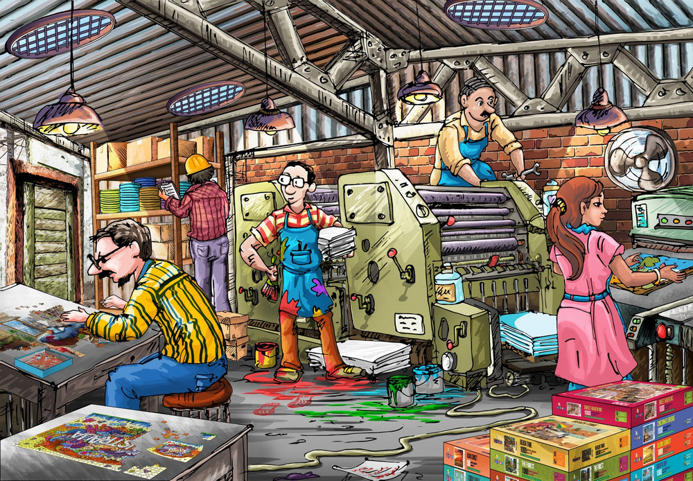 Funbox Puzzle the Puzzle Factory Puzzle 1,000 pieces