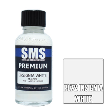 PL72 Premium Acrylic Lacquer INSIGNIA WHITE 30ml
