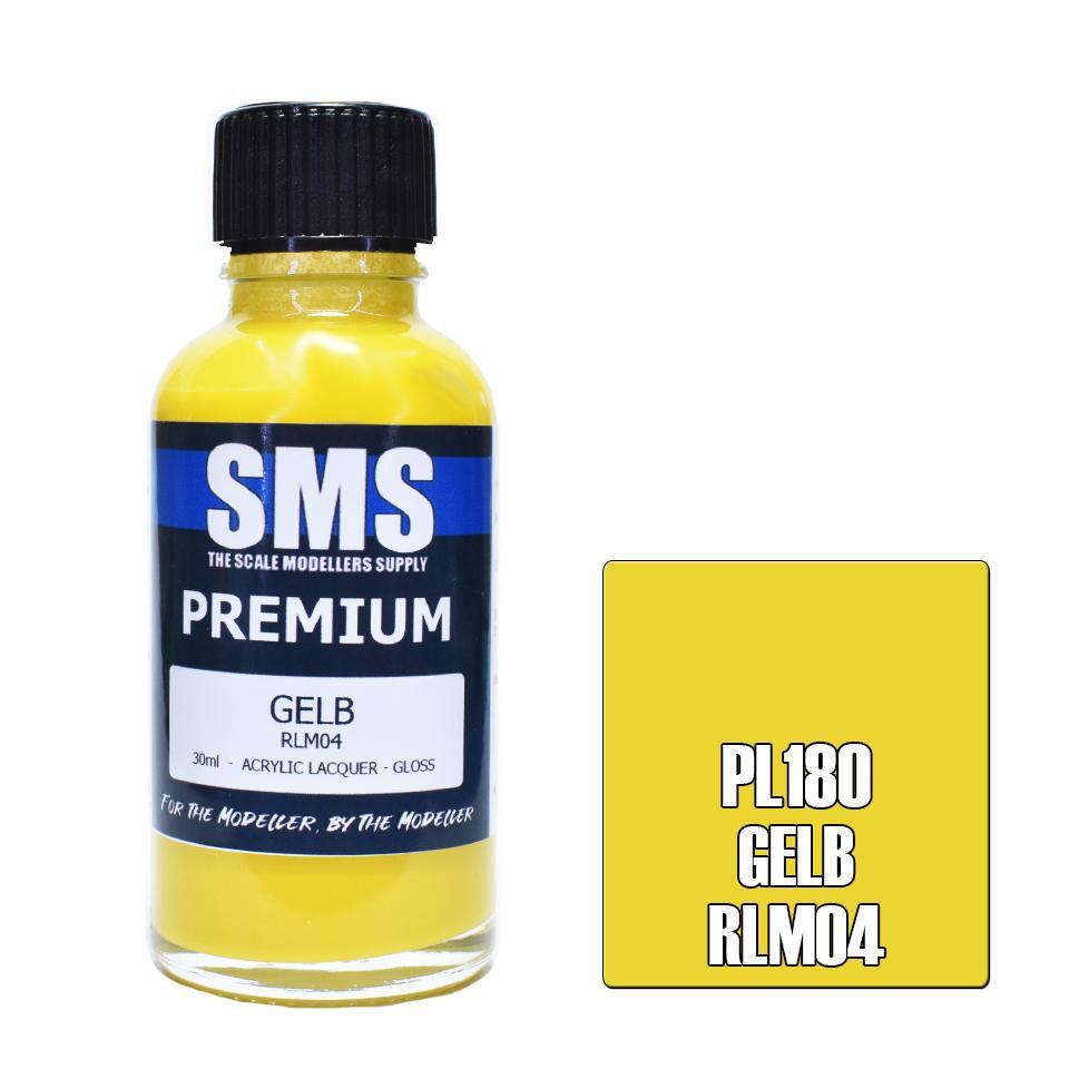 PL180 Premium Acrylic Lacquer GELB RLM04 30ml