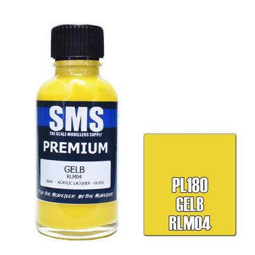 PL180 Premium Acrylic Lacquer GELB RLM04 30ml